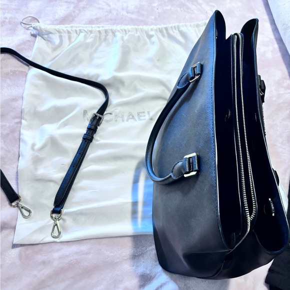 Michael Kors Black Leather Briefcase